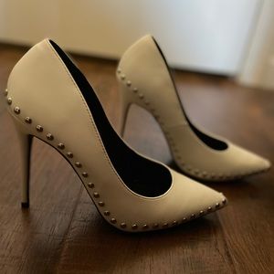 White pumps